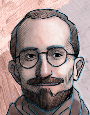 drawing of Matthieu Barbier